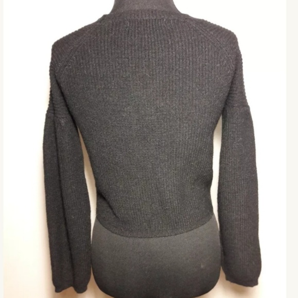 Toxic Style Size Small Black Cropped Sweater - Picture 4 of 8